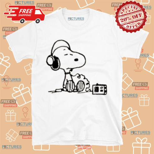 Snoopy Listening To Radio Shirt