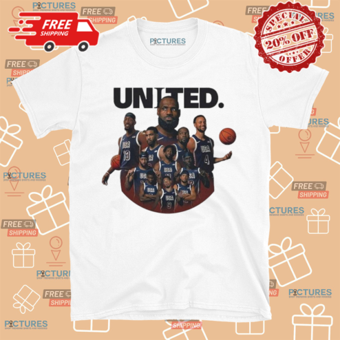 USA Basketball Team 2024 Olympics Paris NBA The Dream Team Stephen Curry LeBron James Jayson Tatum Kevin Durant Shirt
