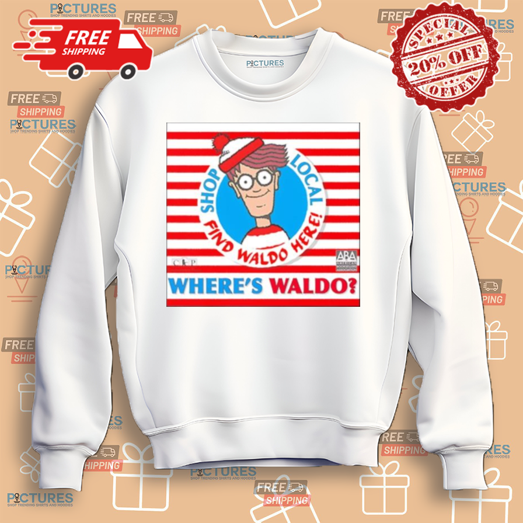Book Character Where Is Wally With Red And White Shop Local Find Waldo Here Shirt Book Character Where Is Wally With Red And White Shop Local Find Waldo Here Shirt