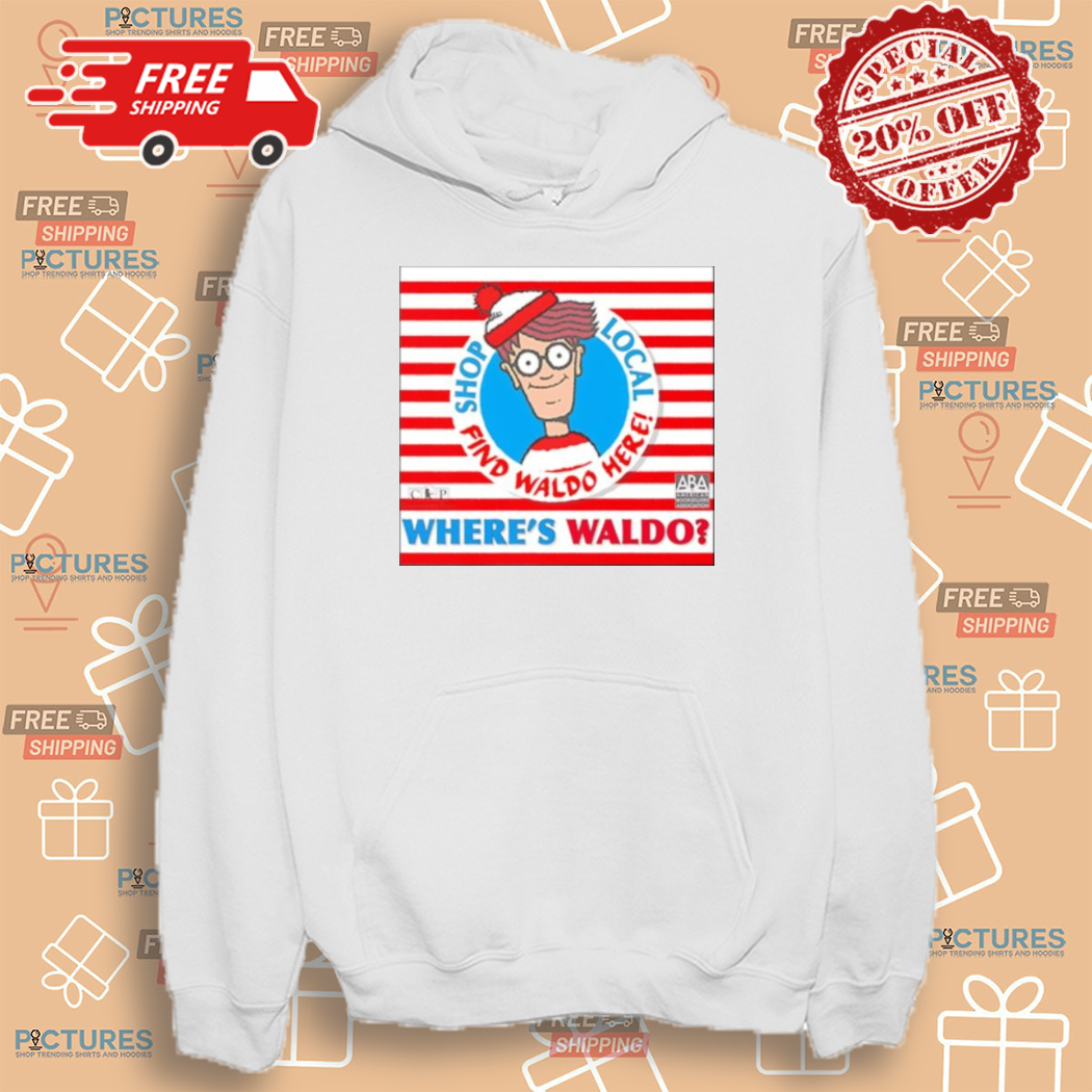 Book Character Where Is Wally With Red And White Shop Local Find Waldo Here Shirt Book Character Where Is Wally With Red And White Shop Local Find Waldo Here Shirt