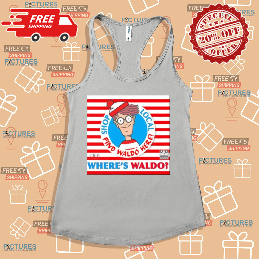 Book Character Where Is Wally With Red And White Shop Local Find Waldo Here Shirt Book Character Where Is Wally With Red And White Shop Local Find Waldo Here Shirt