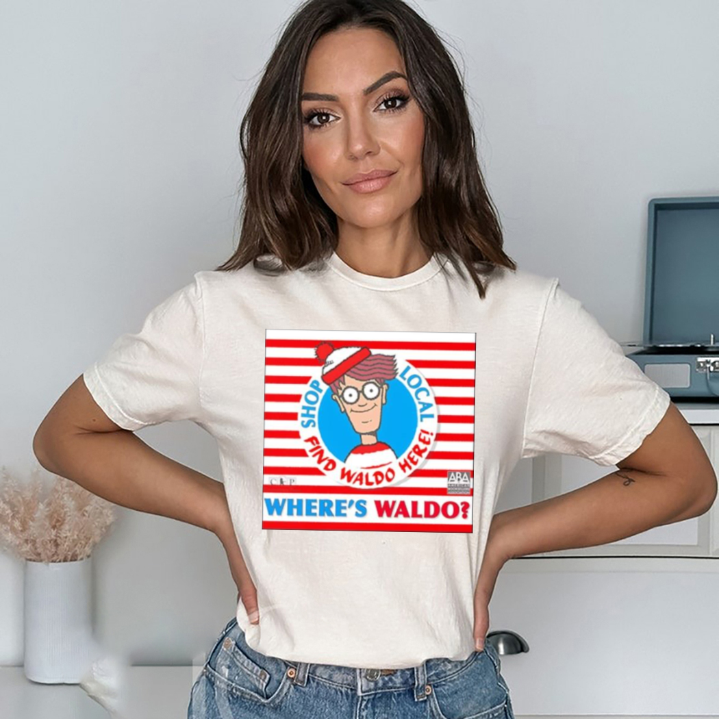 Book Character Where Is Wally With Red And White Shop Local Find Waldo Here Shirt Book Character Where Is Wally With Red And White Shop Local Find Waldo Here Shirt