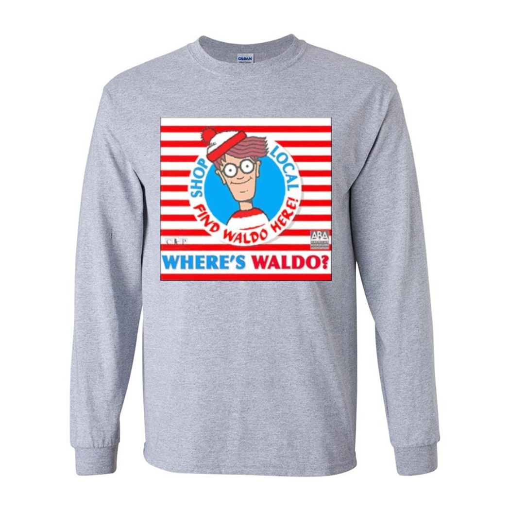 Book Character Where Is Wally With Red And White Shop Local Find Waldo Here Shirt Book Character Where Is Wally With Red And White Shop Local Find Waldo Here Shirt