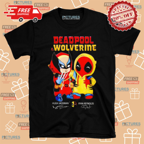 Deadpool And Wolverine Hugh Jackman Ryan Reynolds Signature 2024 Shirt