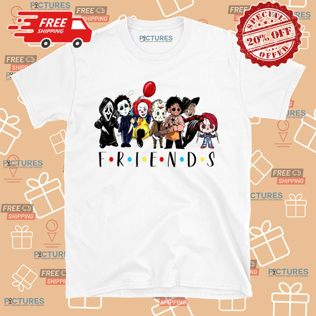 Horror Characters Friends Chibi Halloween Shirt