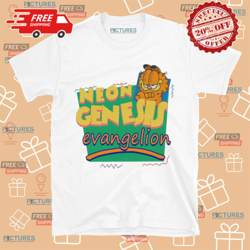 Garfield Neon Genesis Evangelion Shirt