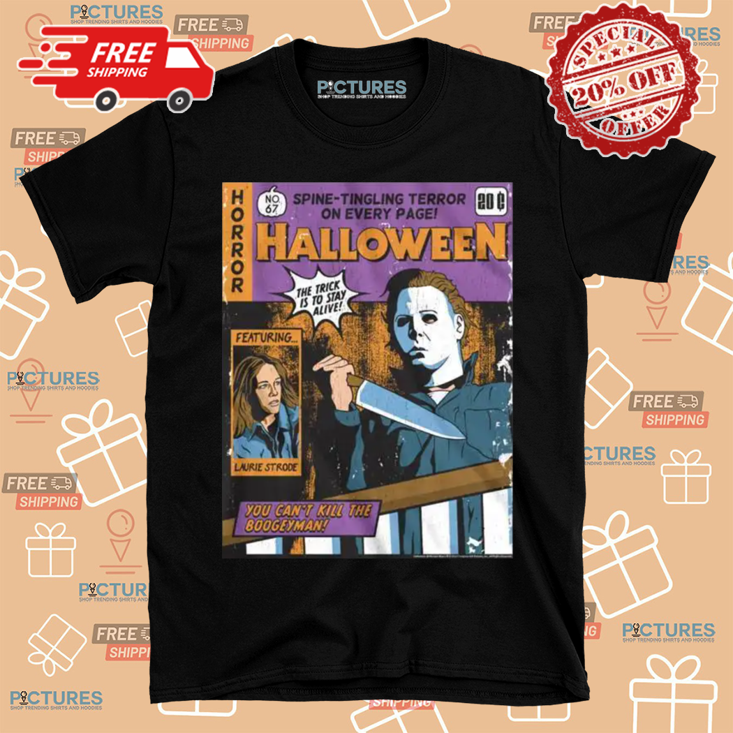 Horror Halloween Spine Tingling Terror On Every Page Comic Shirt