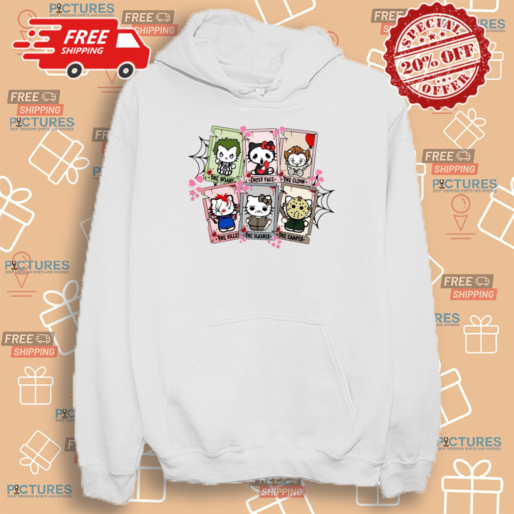 Hello Kitty The Insane Ghost Face The Clown The Killer The Slasher The Camper Halloween Shirt Hello Kitty The Insane Ghost Face The Clown The Killer The Slasher The Camper Halloween Shirt