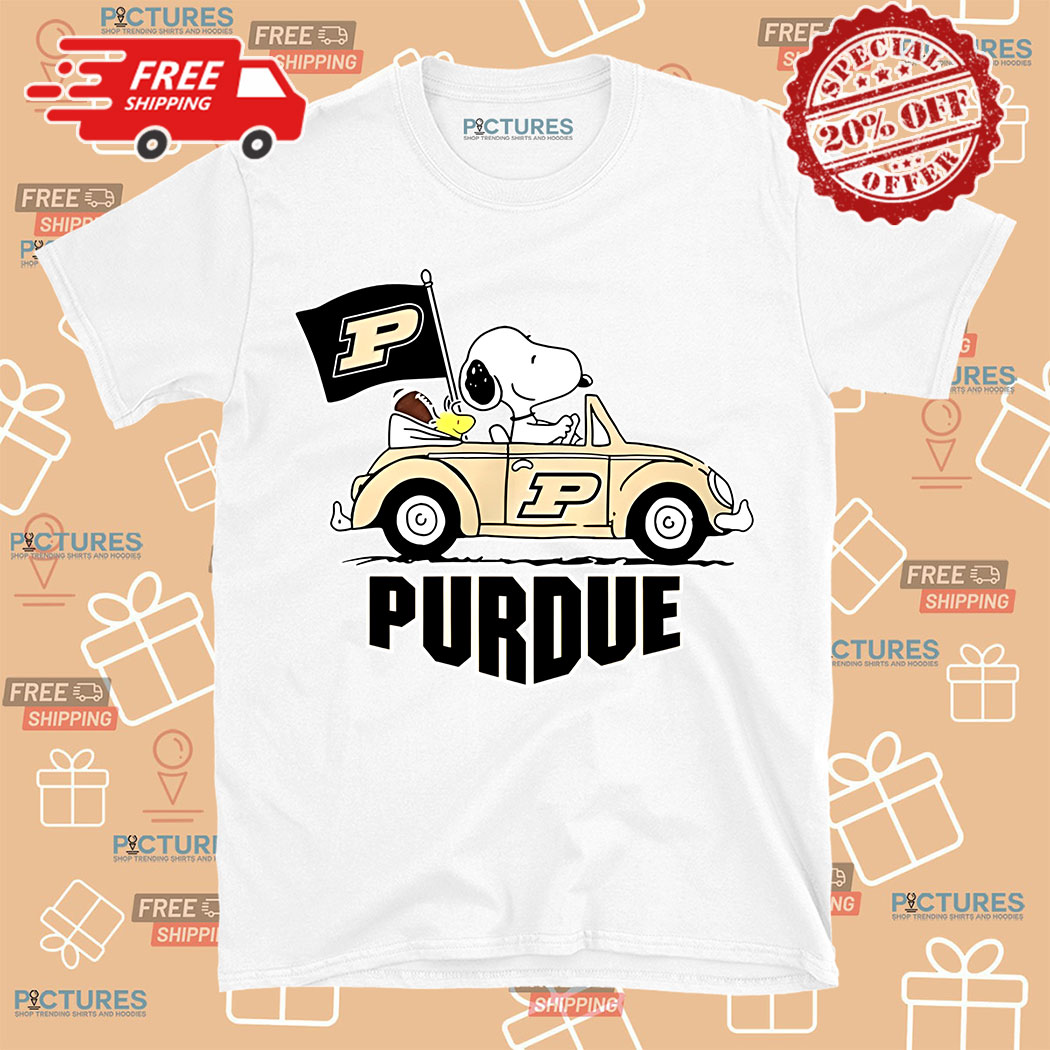 Snoopy Riding Purdue Boilermakers Shirt