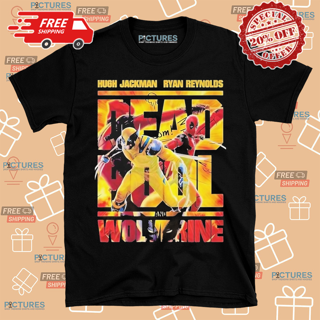 Hugh Jackman Ryan Reynolds Deadpool And Wolverine 2024 Shirt