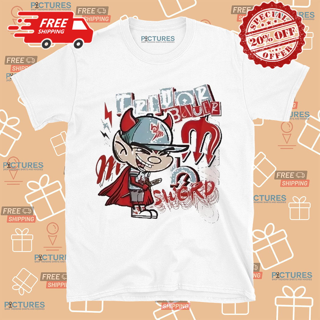 Trevor Bauer Sword Diablo Cartoon Shirt