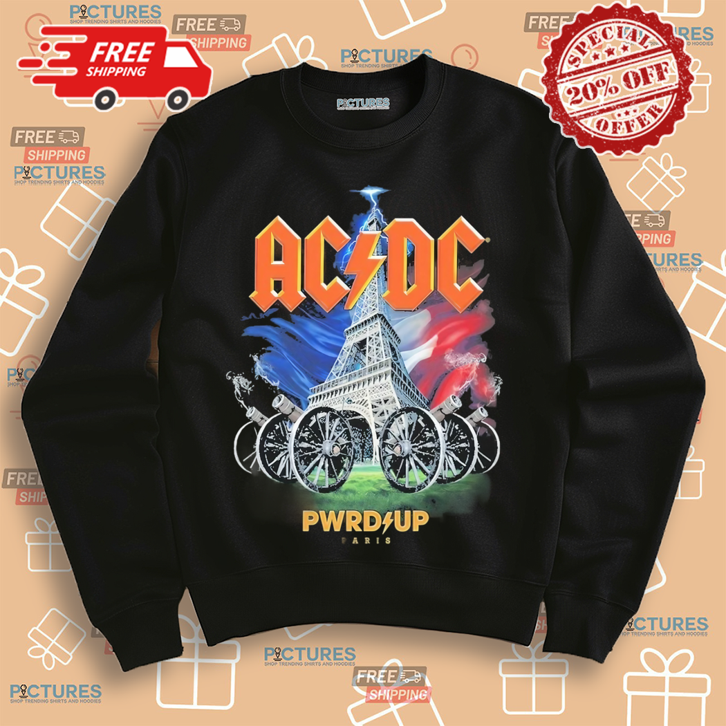 AC DC PWR UP Tour 2024 In Paris France We Salute You At Hippodrome Paris Longchamp On August 13th Shirt AC DC PWR UP Tour 2024 In Paris France We Salute You At Hippodrome Paris Longchamp On August 13th Shirt