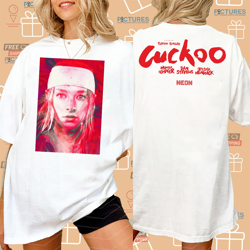 A Film By Tilman Singer Cuckoo Hunter Schafer Dan Stevens Jessica Henwick Neon Shirt