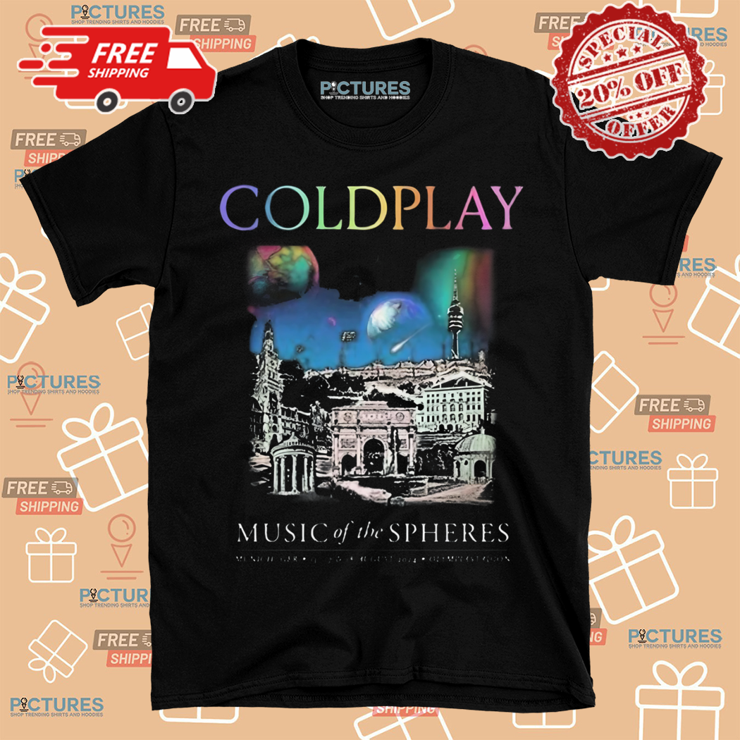 Coldplay Music Of The Spheres Munich GER 15 17 And 18 August 2024 Olympiastadion Shirt