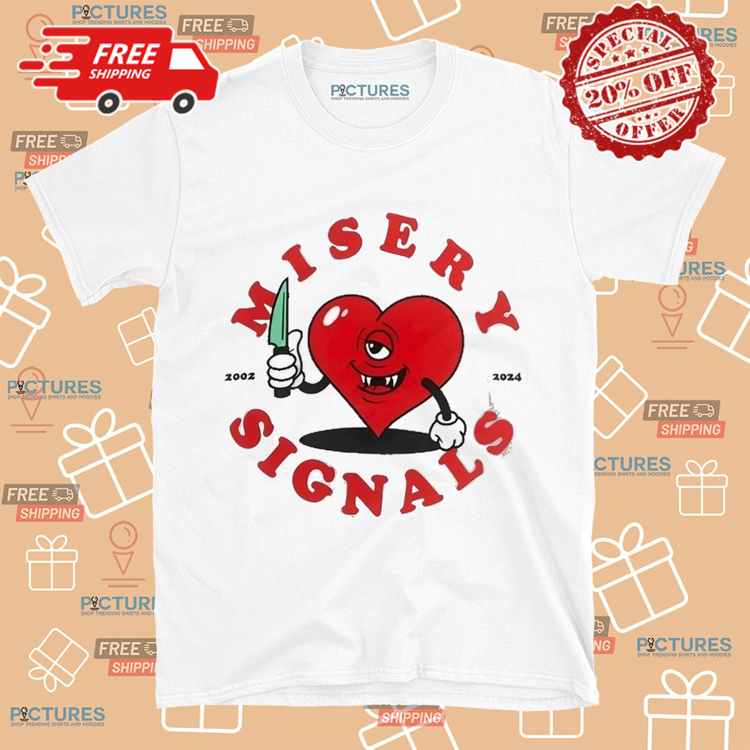 Misery Signals Bitter Heart White Tour 2024 Shirt