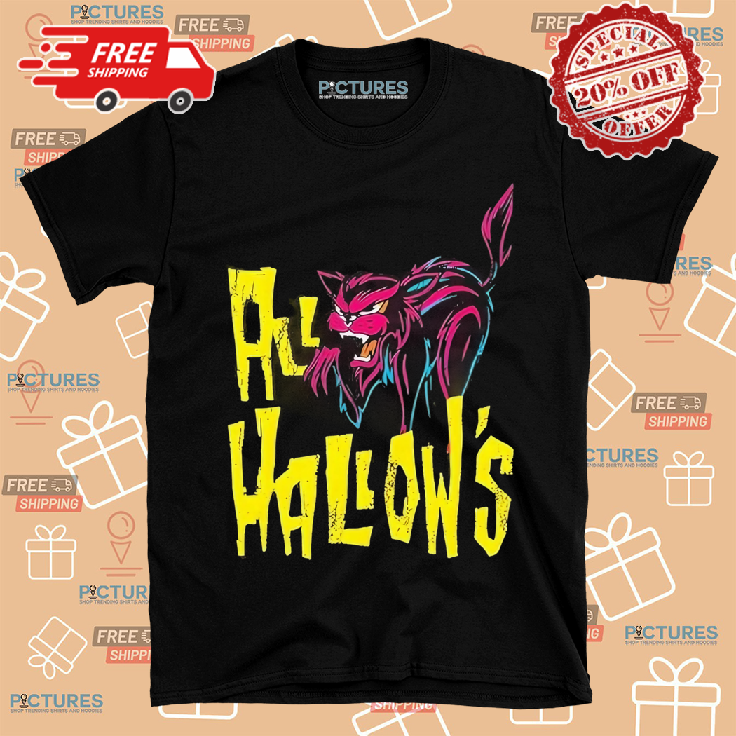 Afireinside All Hallows Cat Black Shirt