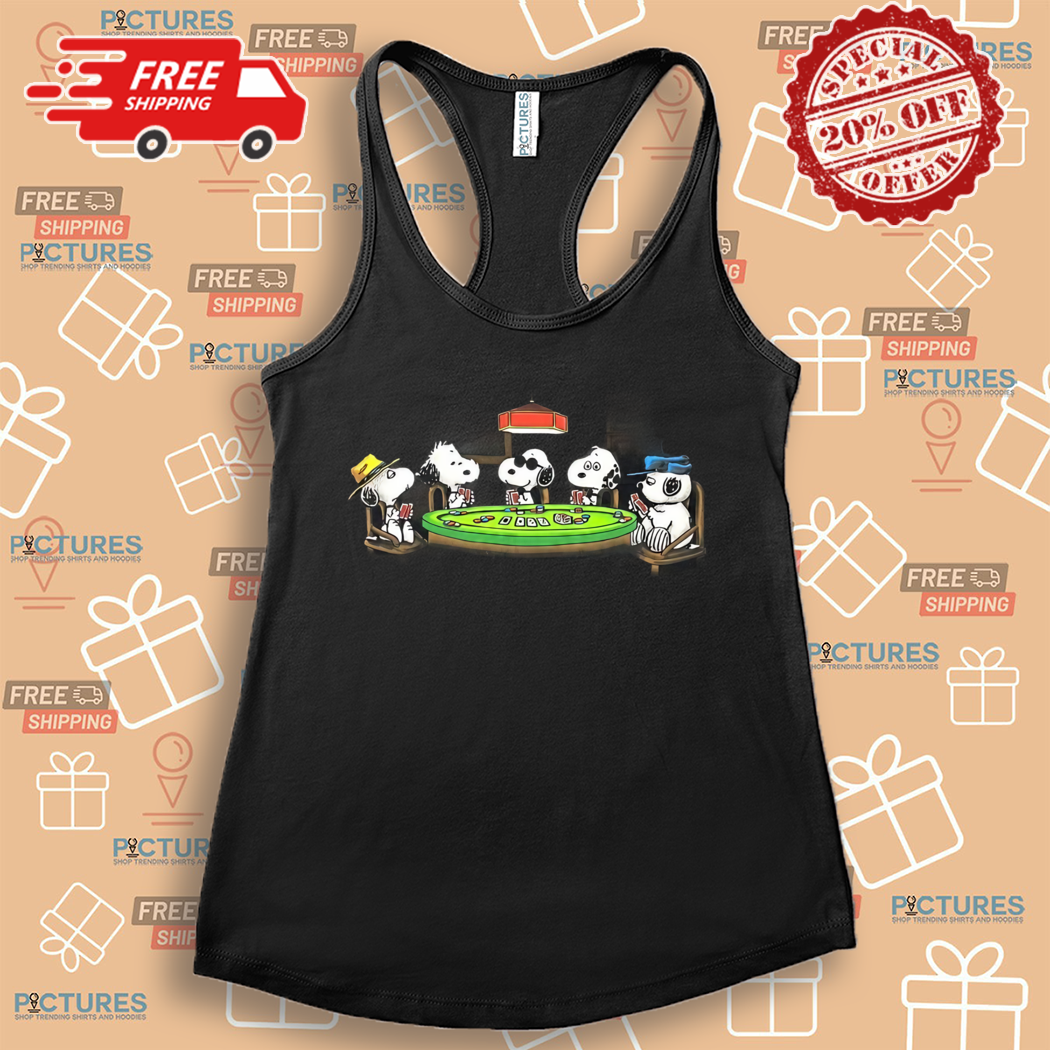 Snoopy Playing Pocker Shirt Snoopy Playing Pocker Shirt