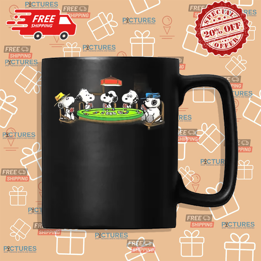 Snoopy Playing Pocker Shirt Snoopy Playing Pocker Shirt
