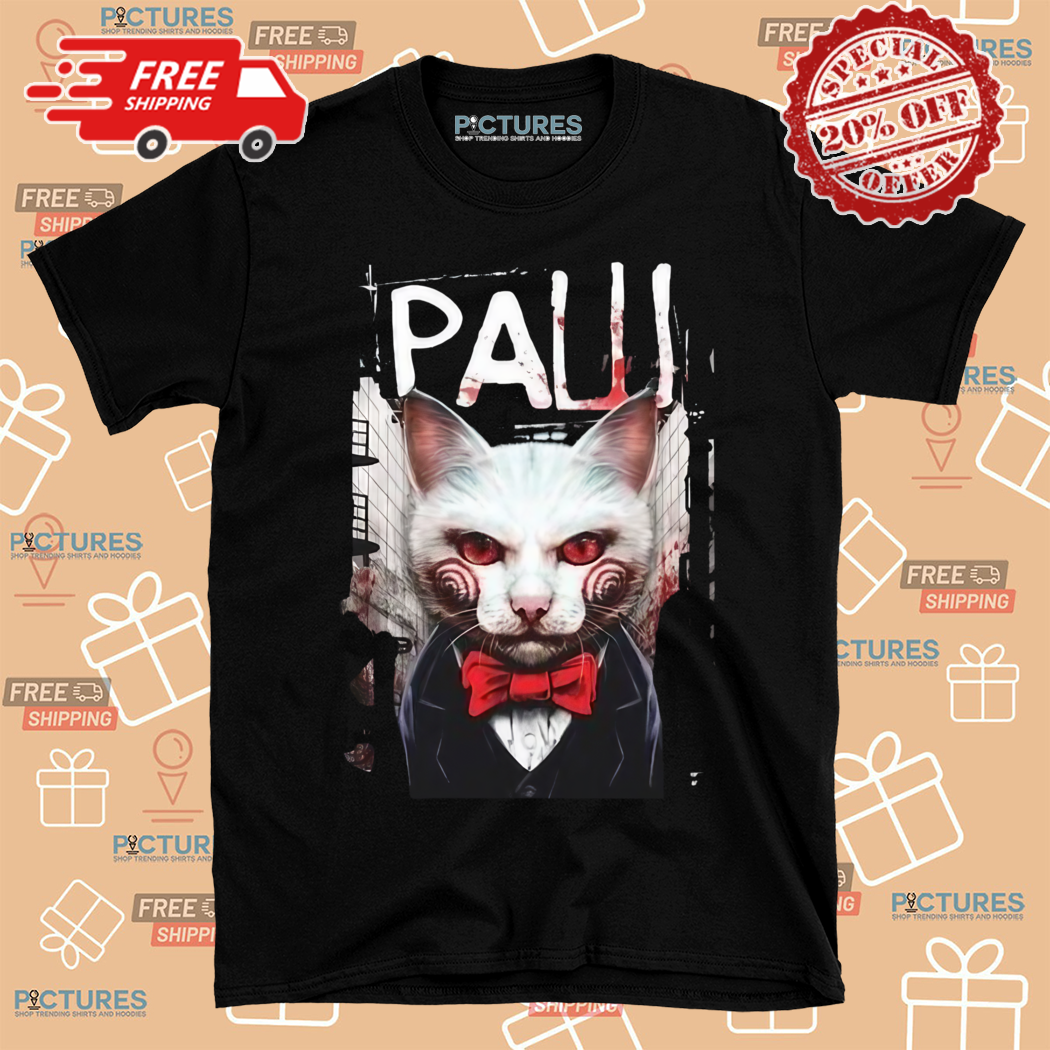 Cat Paw Saw Horror Character Shirt