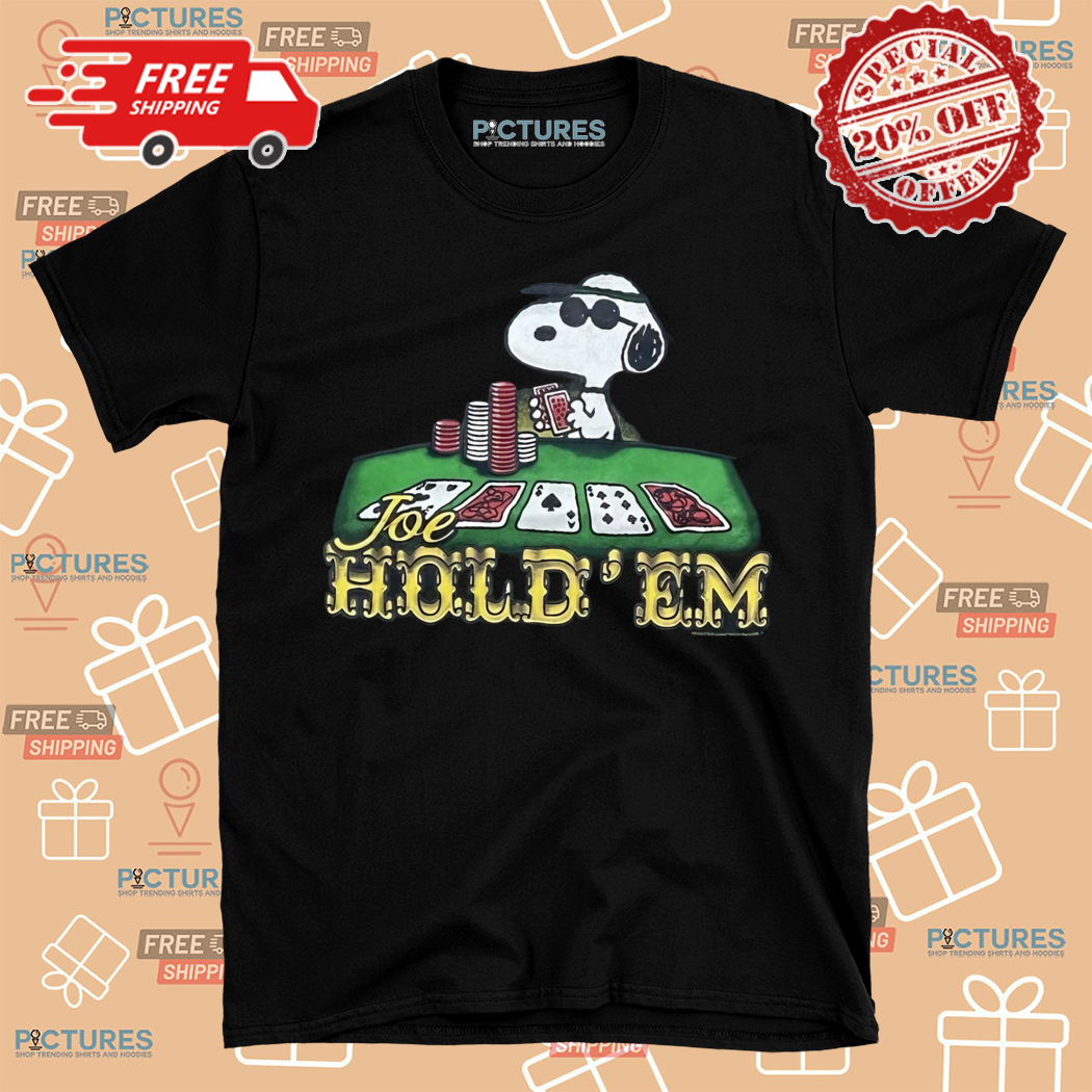 Snoopy Playing Pocker Hold Em Shirt