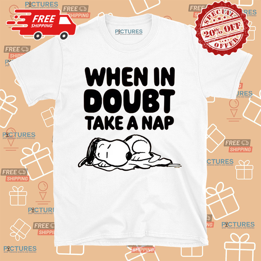 Snoopy When In Doubt Take A Nap Shirt