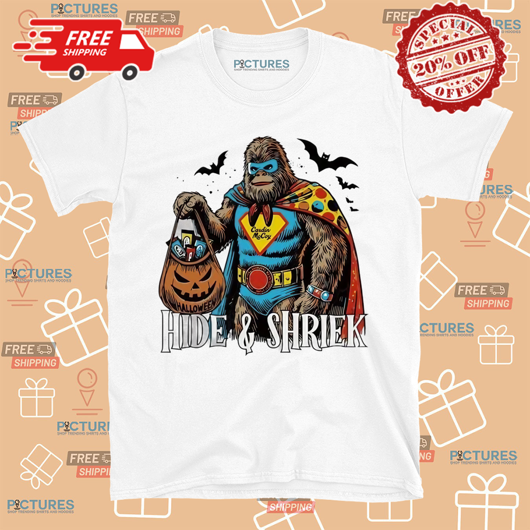 Hide And Shriek Cardin Mccoy Halloween 2024 Shirt