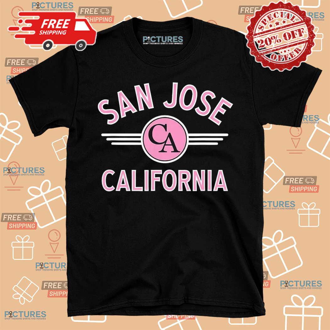 San Jose California CA Circle Pink Logo Shirt