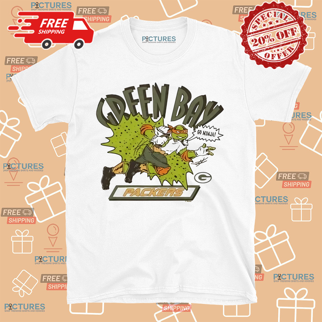 TMNT Michelangelo X Green Bay Packers Shirt