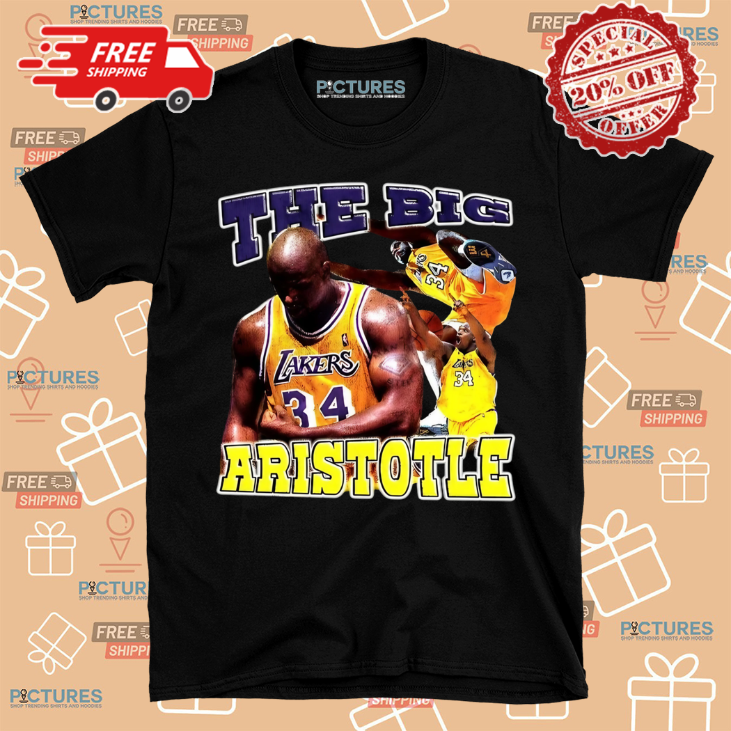 Shaquille ONeal 34 The Big Aristotle Los Angeles Lakers Basketball Shirt