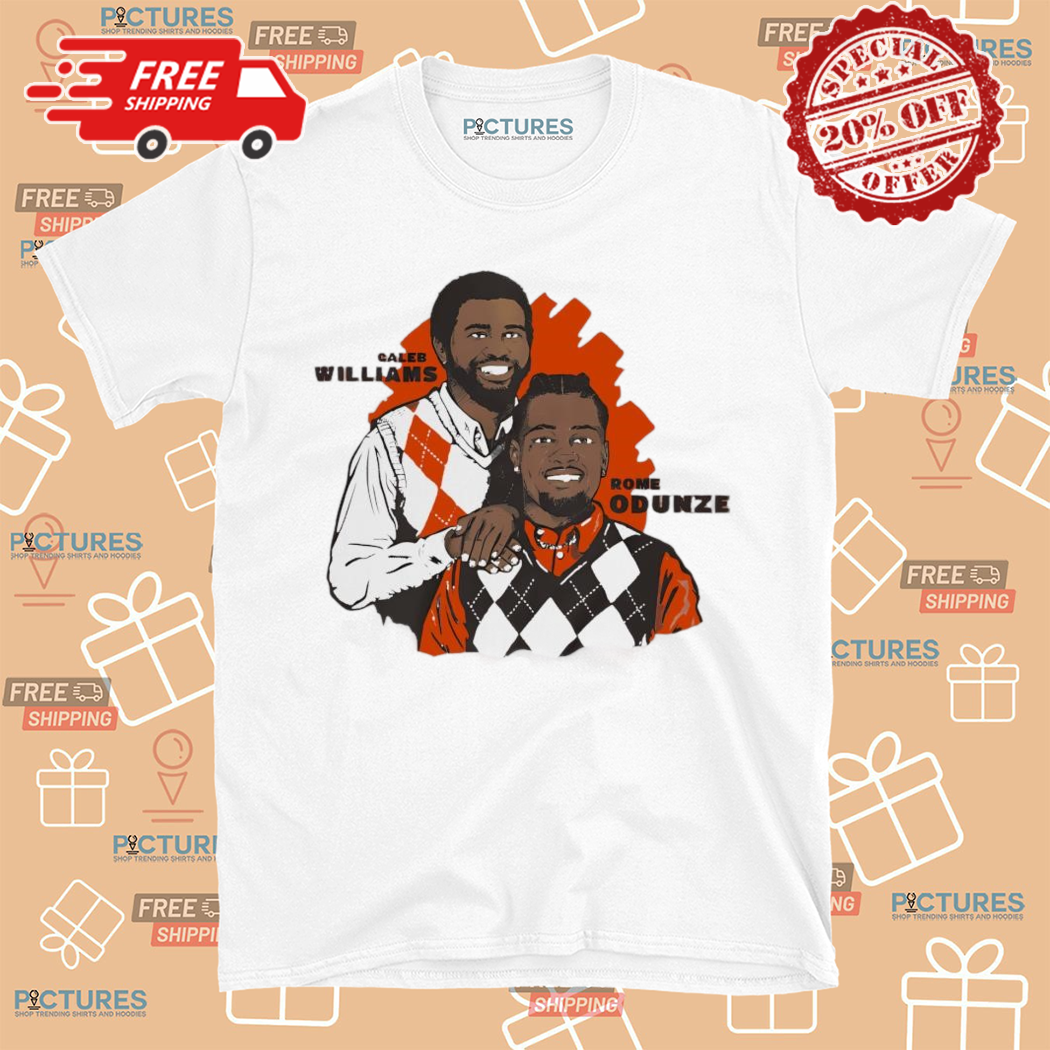 Chicago Bears Caleb Williams And Rome Odunze Duo Portrait 2024 Shirt