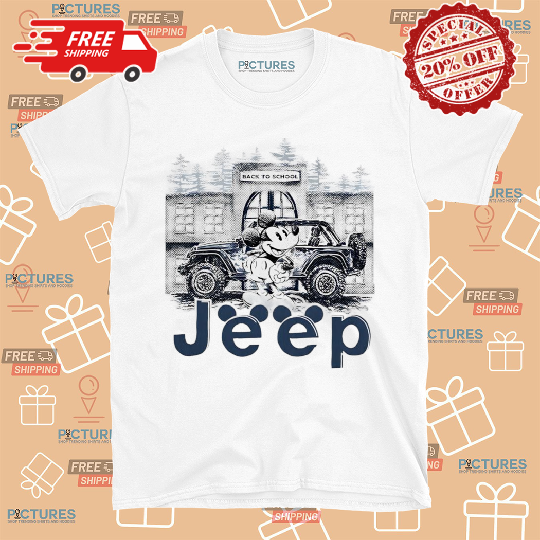 Mickey Mouse With Jeep Back To School 2024 Shirt