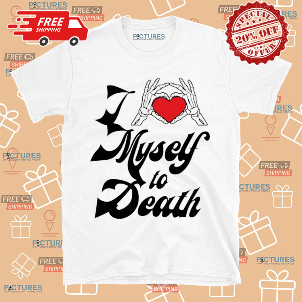 Chris Brown wearing I love myself to death shirt