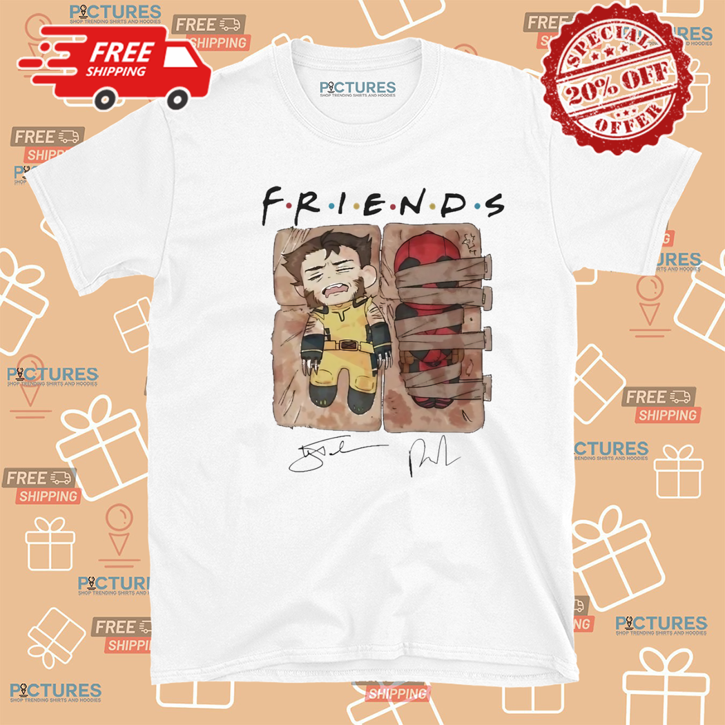 Friends Deadpool And Wolverine Signatures Shirt