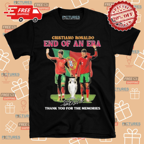 Cristiano Ronaldo End Of An Era Signature Thank You For The Memories Shirt