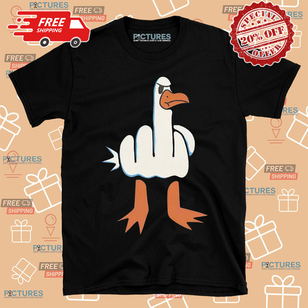 Rude Seagull Design Funny Geeky Shirt