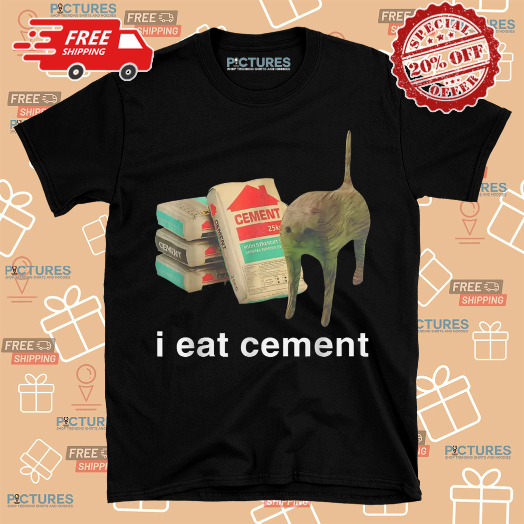I Eat Cement Cursed Cat Shirt