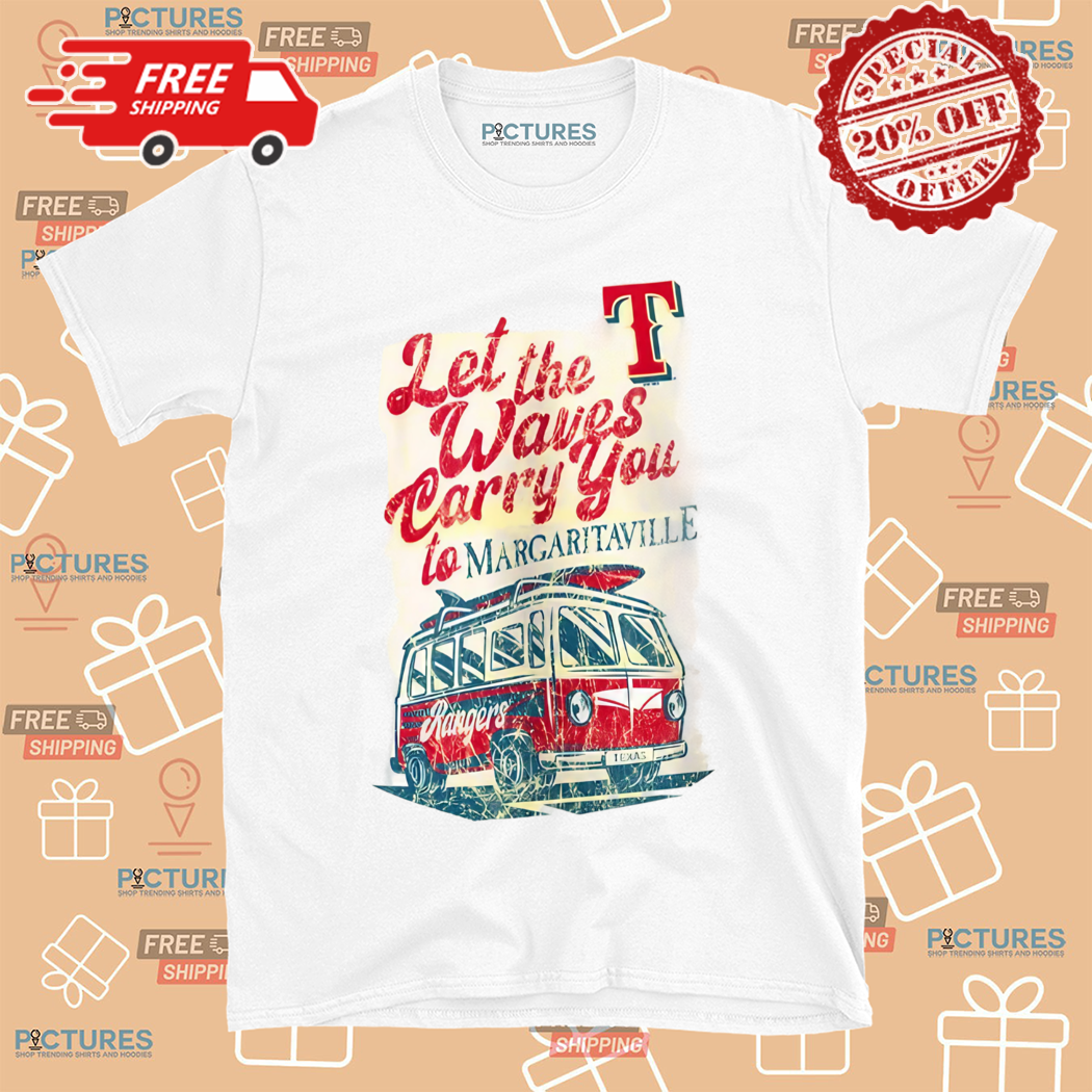 Los Angeles Angels Margaritaville Bus Waves Carry You Shirt