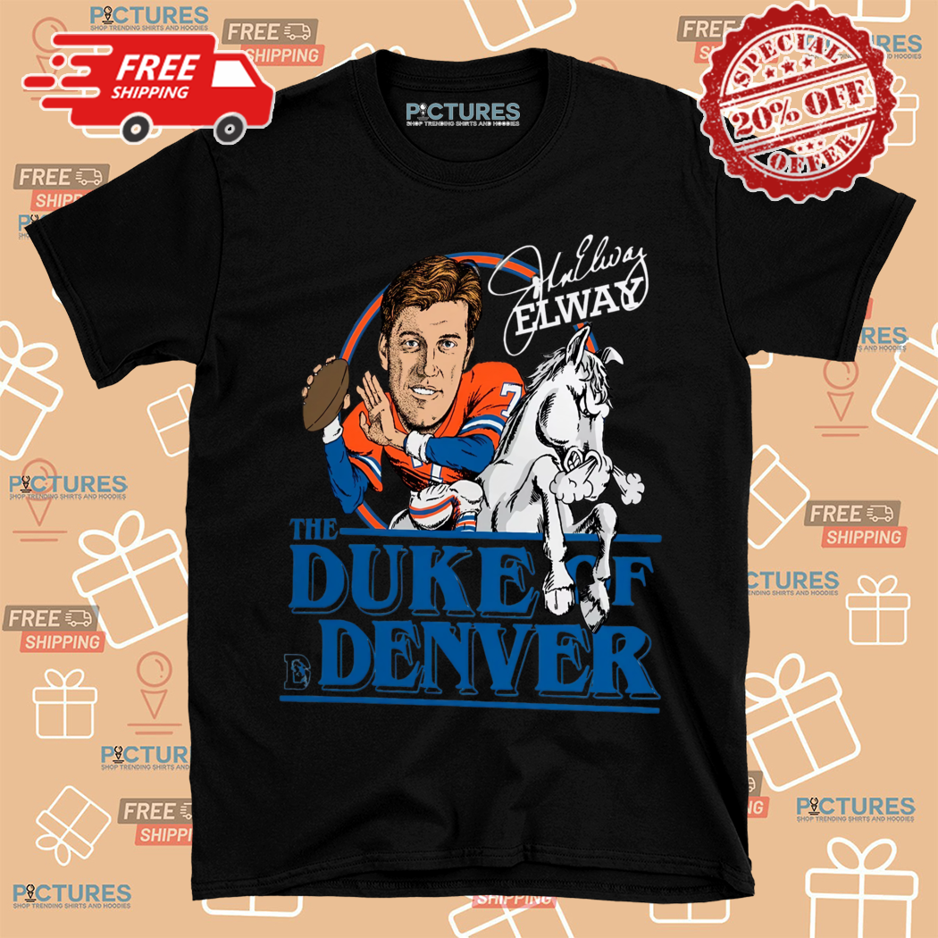 John Elway Caricature Player The Duke Of Denver Signature Denver Broncos 2024 Shirt