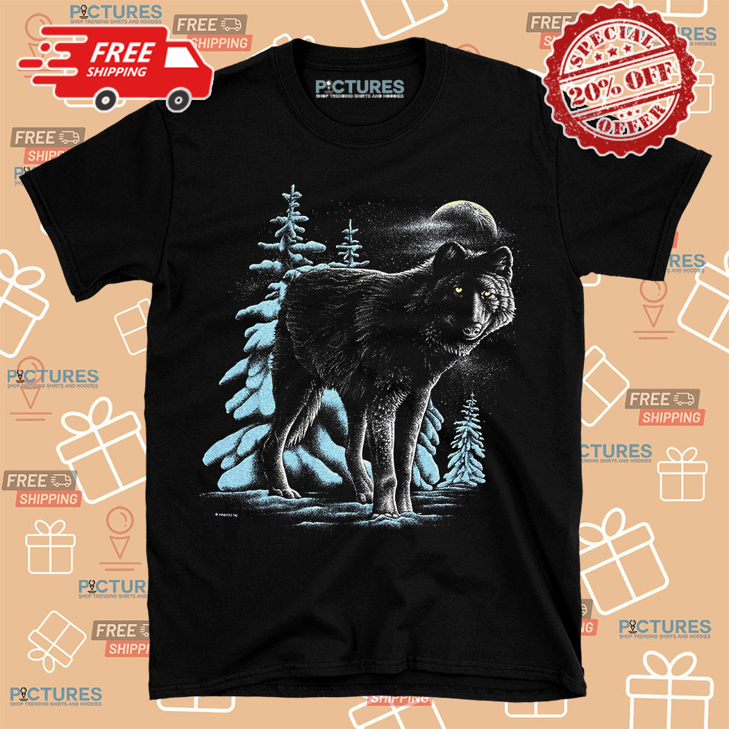 Yellowstone Wolf Night Vintage Shirt