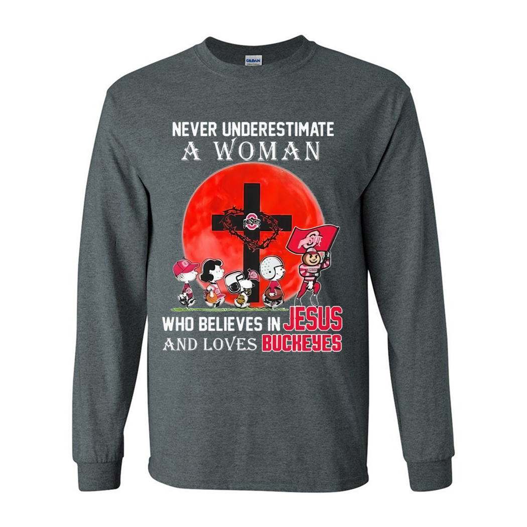 Christian Brown Never Underestimate A Woman Who Believes In Jesus And Loves Ohio State Buckeyes Shirt Christian Brown Never Underestimate A Woman Who Believes In Jesus And Loves Ohio State Buckeyes Shirt