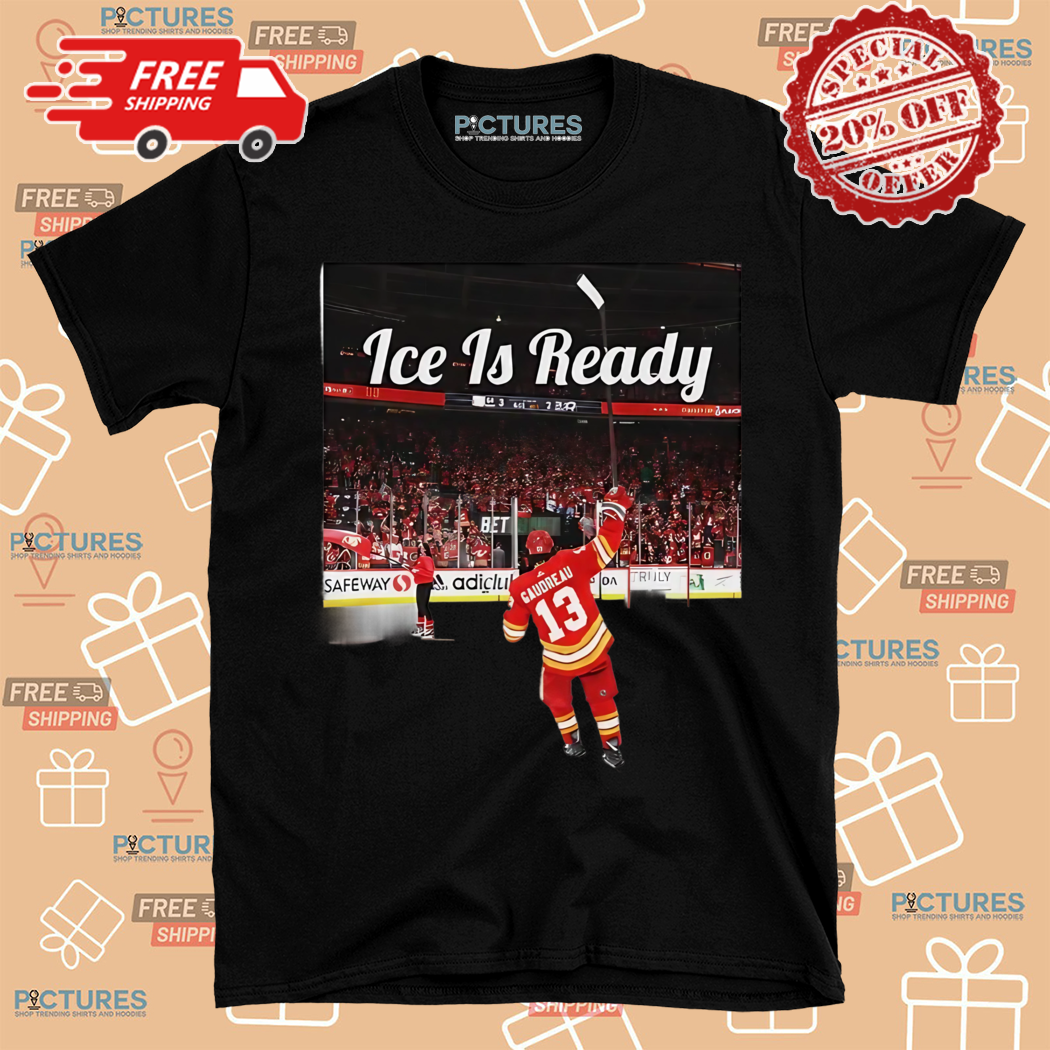 Johnny Gaudreau Hockey Flames Ice Is Ready 2024 Shirt