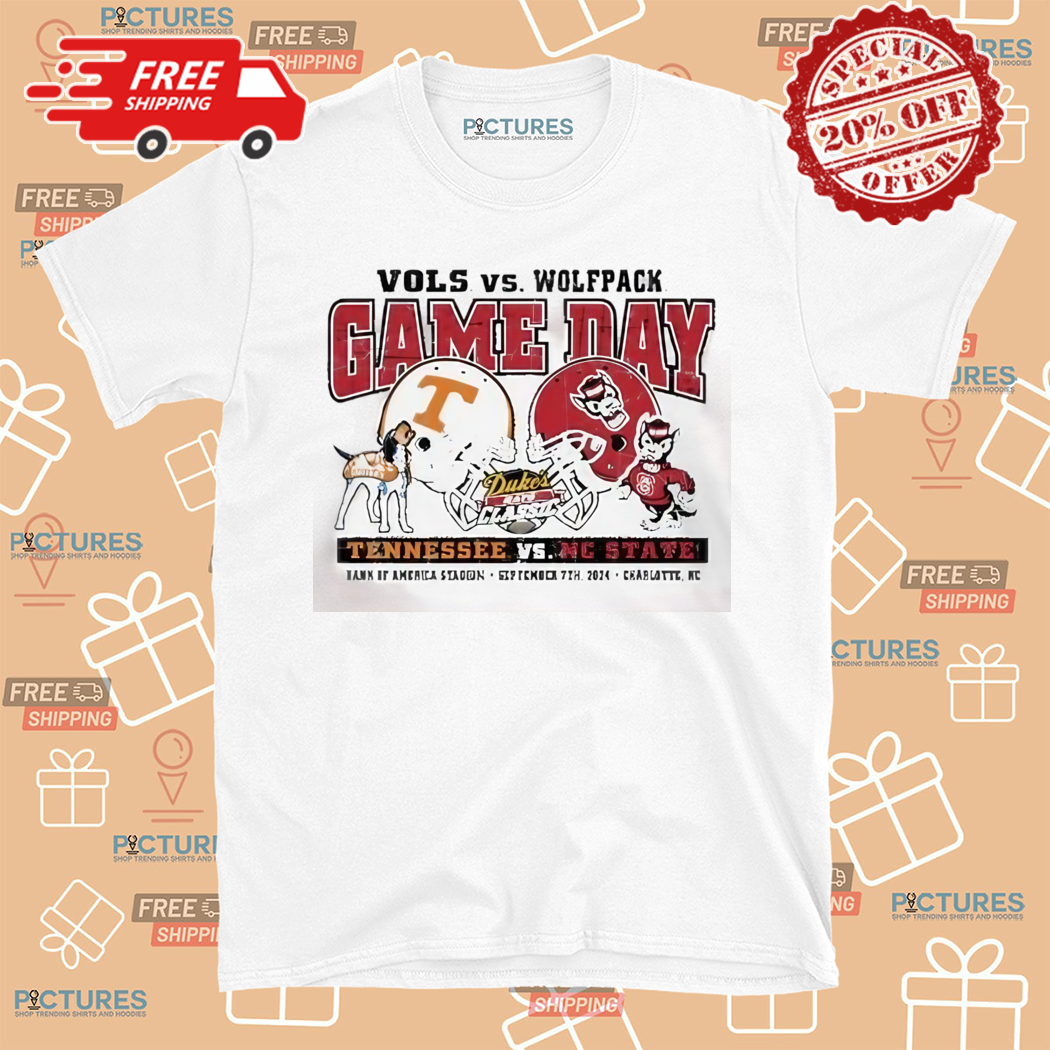 Tennessee Volunteers Vs Nc State Wolfpack Game Day September 7th 2024 Shirt