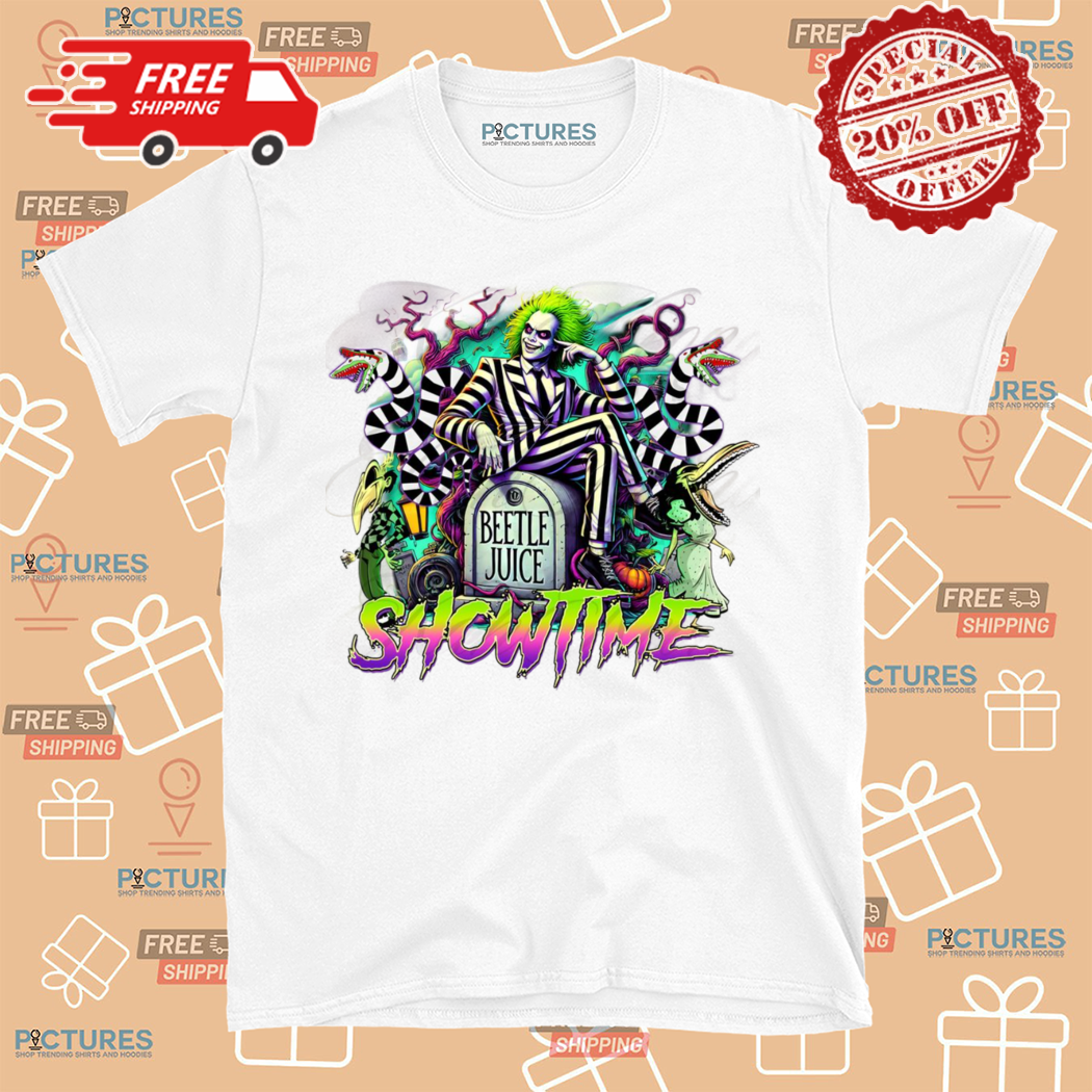 Beetlejuice Show Time Horror Movie Character Halloween 2024 Shirt