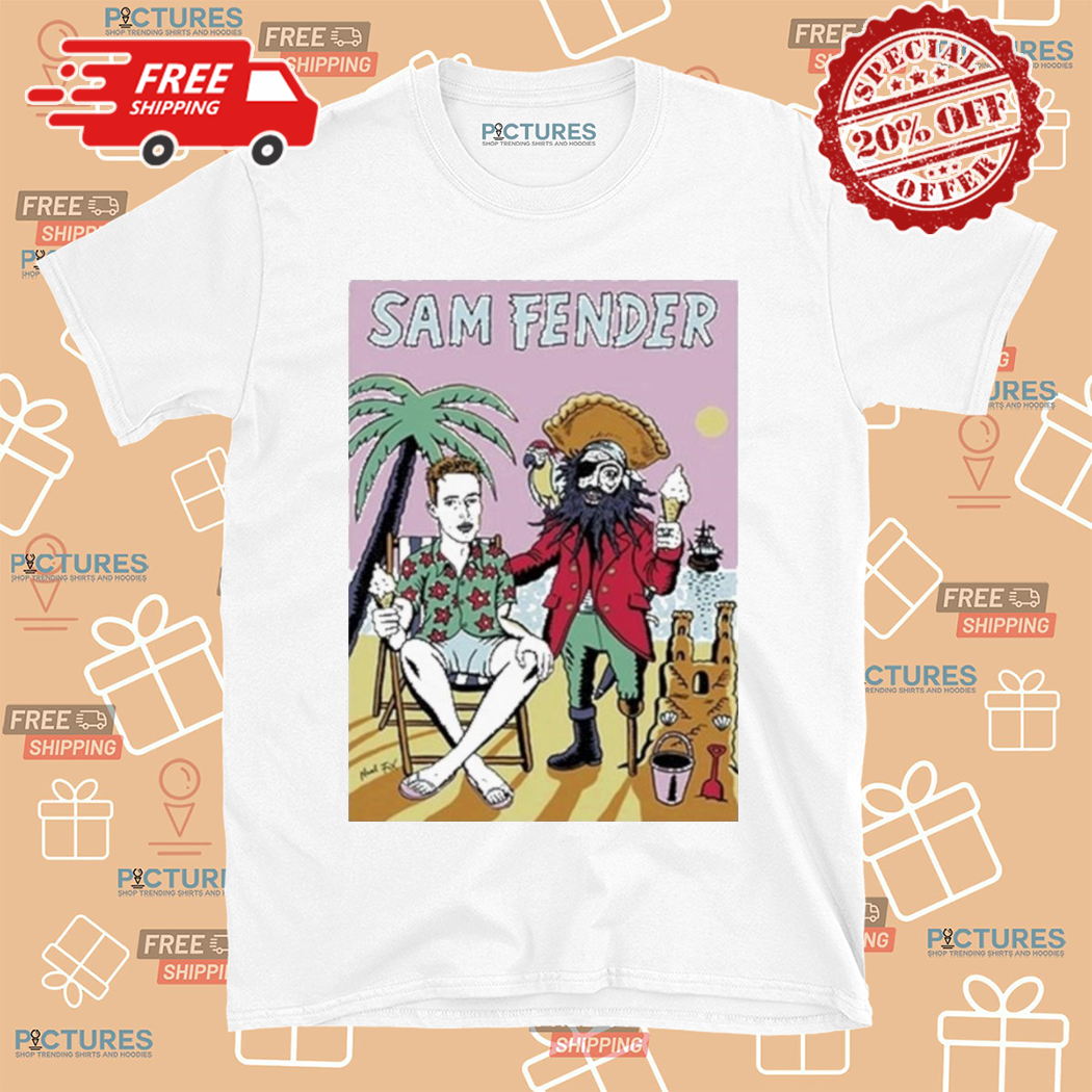 Sam Fender Beach Pirate White 2024 Shirt