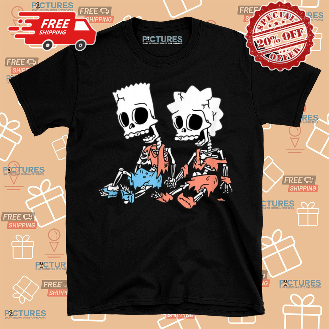 The Simpsons Bart And Lisa Skeletons Treehouse Of Horror Halloween 2024 Shirt
