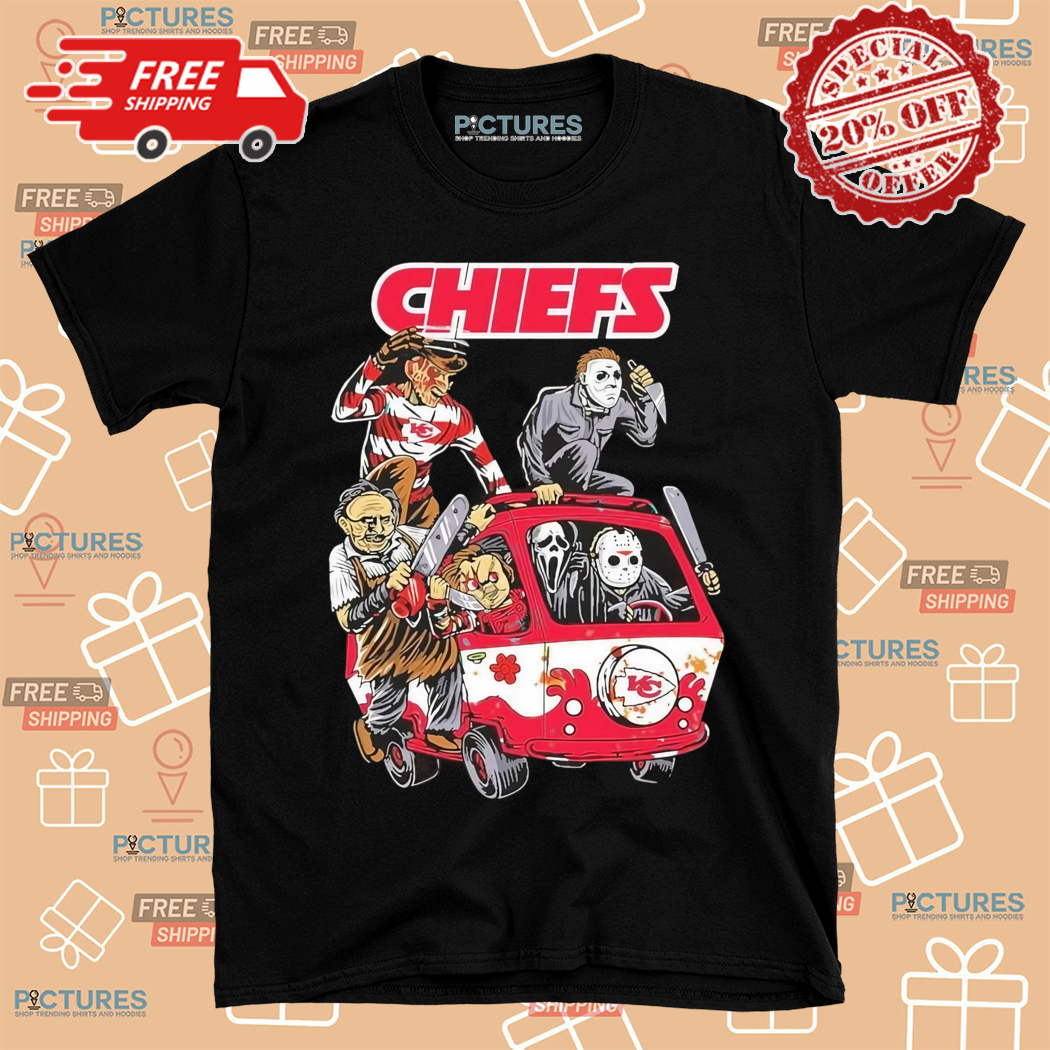 Kansas City Chiefs NFL Horror Characters Movie Hippie Halloween Shirt