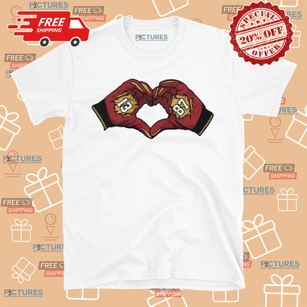 Nazeeh Johnson And Travis Kelce Heart Kansas City Chiefs Shirt