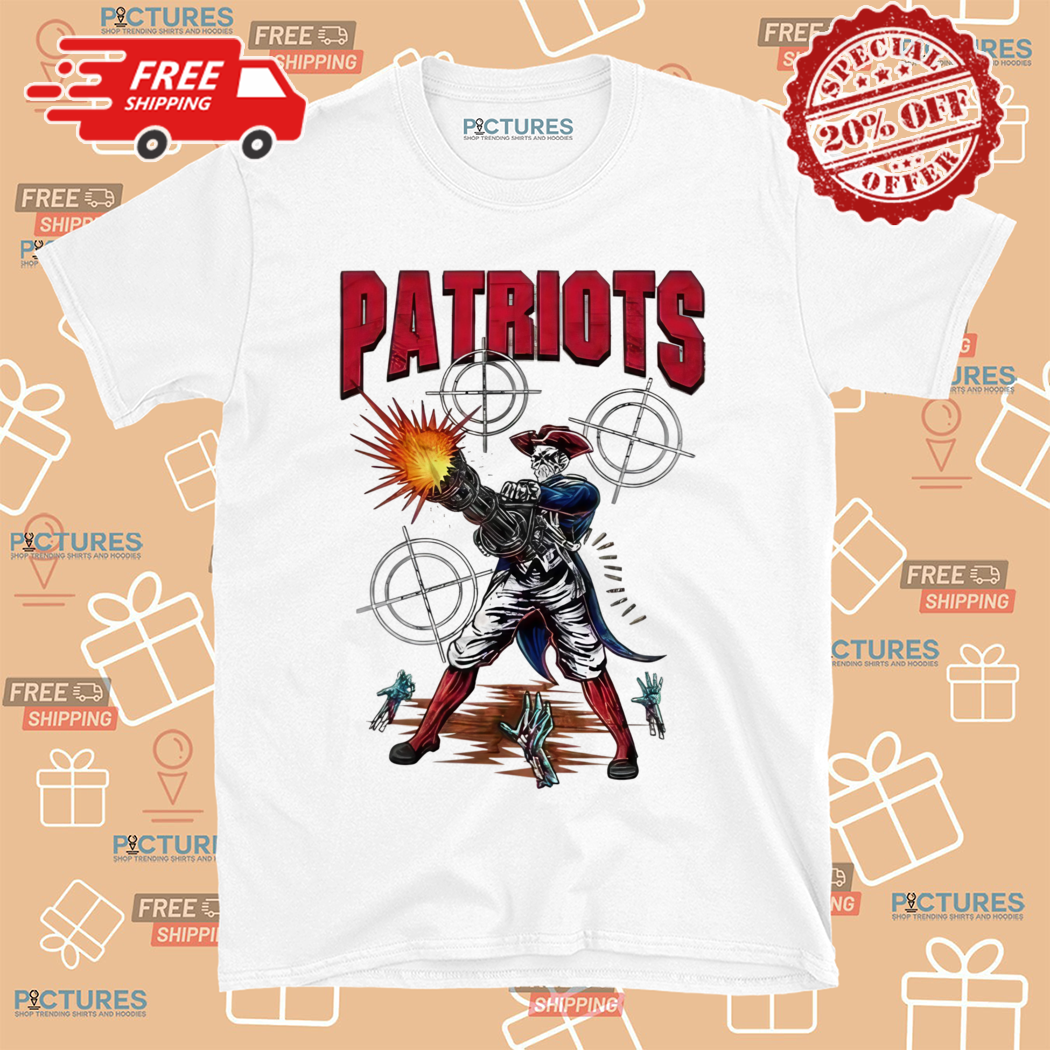Skeleton Shooting New England Patriots Shirt