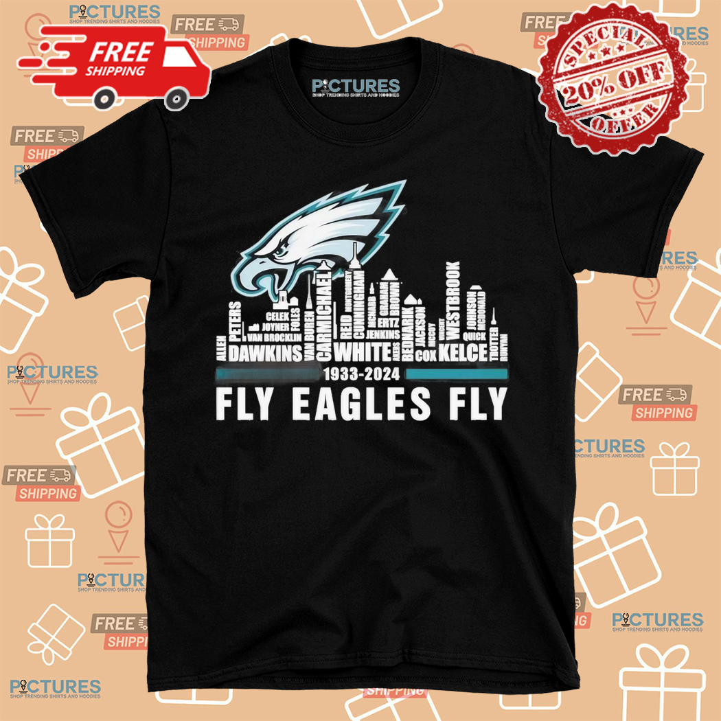Philadelphia Eagles Fly 1933 2024 Logo City Shirt