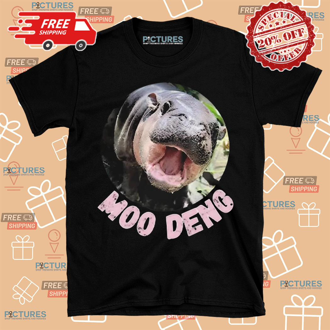Moo Deng Bouncy Pig In Thai Picture The Cute Baby Hippo Shirt
